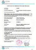 Cerificate of manufacture and free sale - UK - Lumina VET