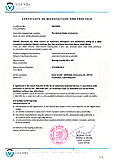 Cerificate of manufacture and free sale - USA - Lumina VET