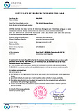 Cerificate of manufacture and free sale - Mexico - Lumina VET