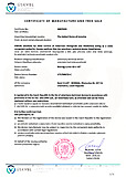 Cerificate of manufacture and free sale - USA - Lumio VET