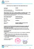 Cerificate of manufacture and free sale - Mexico - Lumio VET