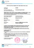 Cerificate of manufacture and free sale - Brazil - Lumio VET