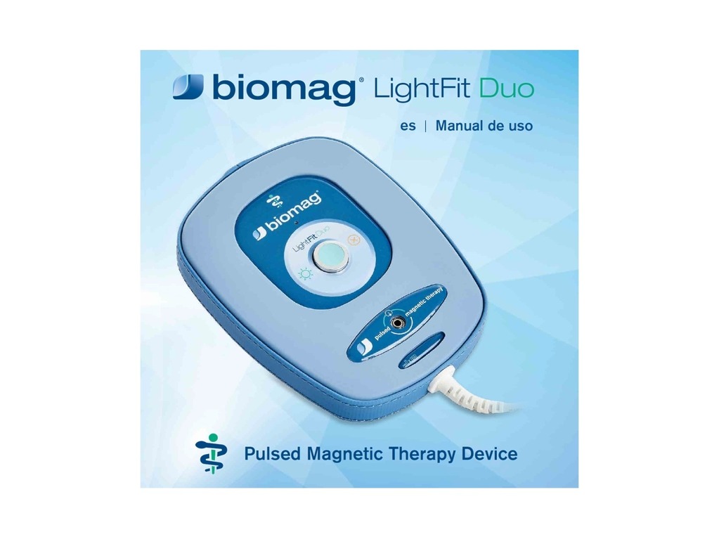 Bedienungsanleitung für das Magnetfeldtherapiegerät LightFit Duo – Spanisch